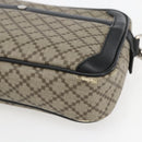 GUCCI Diamante Clutch Bag PVC Leather Beige 267921 Auth 164504-10