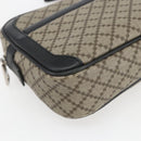 GUCCI Diamante Clutch Bag PVC Leather Beige 267921 Auth 164504-11