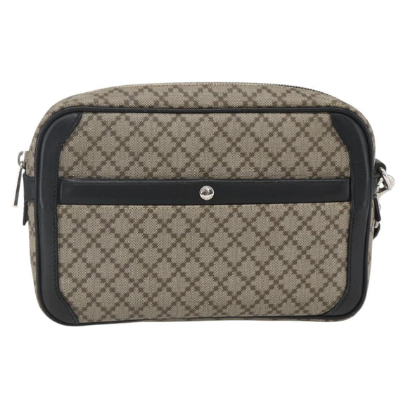 GUCCI Diamante Clutch Bag PVC Leather Beige 267921 Auth 164504