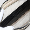 GUCCI Diamante Clutch Bag PVC Leather Beige 267921 Auth 164504-21