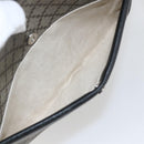 GUCCI Diamante Clutch Bag PVC Leather Beige 267921 Auth 164504-22