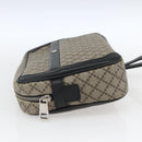 GUCCI Diamante Clutch Bag PVC Leather Beige 267921 Auth 164504-4