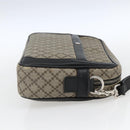 GUCCI Diamante Clutch Bag PVC Leather Beige 267921 Auth 164504-5
