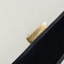 SAINT LAURENT Shoulder Bag PVC White Gold Auth 164505-18