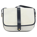 SAINT LAURENT Shoulder Bag PVC White Gold Auth 164505-13