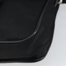 PRADA Umhängetasche Nylon Schwarz Silber Auth 164506-9