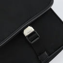 PRADA Umhängetasche Nylon Schwarz Silber Auth 164506-17