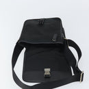 PRADA Umhängetasche Nylon Schwarz Silber Auth 164506-10