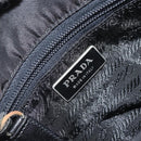 PRADA Umhängetasche Nylon Schwarz Silber Auth 164506-18