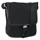 PRADA Umhängetasche Nylon Schwarz Silber Auth 164506-1