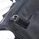 PRADA Umhängetasche Nylon Schwarz Silber Auth 164506-23