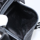 PRADA Umhängetasche Nylon Schwarz Silber Auth 164506-24