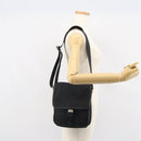 PRADA Umhängetasche Nylon Schwarz Silber Auth 164506-25