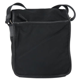 PRADA Shoulder Bag Nylon Black Silver Auth 164506 - 0