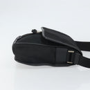 PRADA Umhängetasche Nylon Schwarz Silber Auth 164506-3