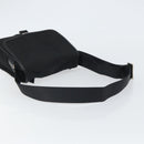 PRADA Umhängetasche Nylon Schwarz Silber Auth 164506-7