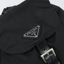 PRADA Backpack Nylon Black Silver Auth 164508-20