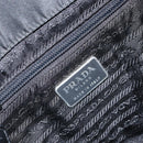 PRADA Backpack Nylon Black Silver Auth 164508-23