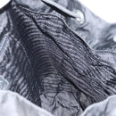 PRADA Backpack Nylon Black Silver Auth 164508-24