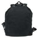 PRADA Backpack Nylon Black Silver Auth 164508-2