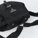 PRADA Backpack Nylon Black Silver Auth 164508-6
