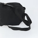 PRADA Backpack Nylon Black Silver Auth 164508-8