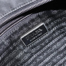 PRADA Shoulder Bag Nylon Black Silver Auth 164510-19