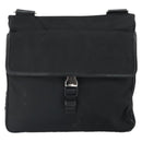 PRADA Shoulder Bag Nylon Black Silver Auth 164510-13