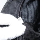 PRADA Shoulder Bag Nylon Black Silver Auth 164510-11