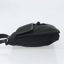 PRADA Shoulder Bag Nylon Black Silver Auth 164510-4