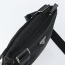 PRADA Shoulder Bag Nylon Black Silver Auth 164510-6