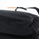 PRADA Shoulder Bag Wool Leather Black Silver Auth 164511-16