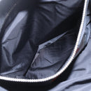 PRADA Shoulder Bag Wool Leather Black Silver Auth 164511-22