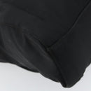 PRADA Hand Bag Nylon plastic Black Clear Silver Auth 164512-16