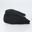 PRADA Hand Bag Nylon plastic Black Clear Silver Auth 164512-3