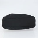 PRADA Hand Bag Nylon plastic Black Clear Silver Auth 164512-5