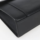 Burberrys Business Bag Leather Black Silver Auth 164514-11