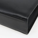 Burberrys Business Bag Leather Black Silver Auth 164514-12