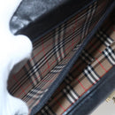 Burberrys Business Bag Leather Black Silver Auth 164514-19