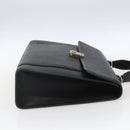 Burberrys Business Bag Leather Black Silver Auth 164514-5