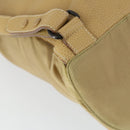 PRADA Backpack Nylon Leather Beige Silver Auth 164518-18