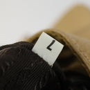 PRADA Backpack Nylon Leather Beige Silver Auth 164518-12