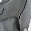 PRADA Hand Bag Safiano leather 2way Gray Silver Auth 164520-17