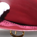 CARTIER Must Line Shoulder Bag Leather Bordeaux Gold Auth 164527-20