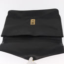 CHANEL Business Tasche Caviar Skin Schwarz Gold CC Auth 164528-10