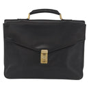CHANEL Business Tasche Caviar Skin Schwarz Gold CC Auth 164528-13
