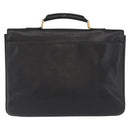 CHANEL Business Tasche Caviar Skin Schwarz Gold CC Auth 164528-2