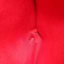 CHANEL Tote Bag Suede Red CC Auth 164529-22