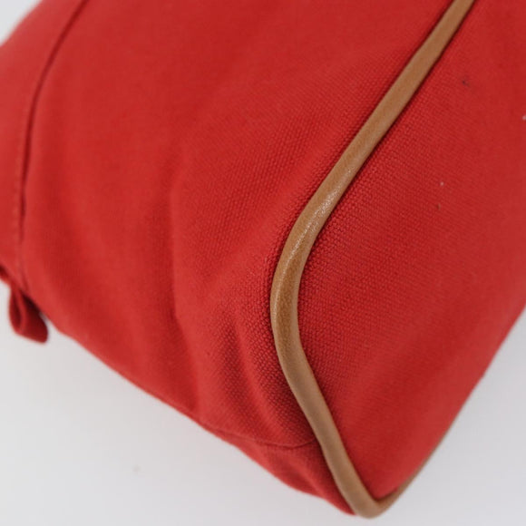 HERMES Bolide MM Pouch Canvas Red Auth 164531