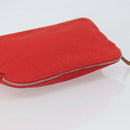 HERMES Bolide MM Pouch Canvas Red Auth 164531-6